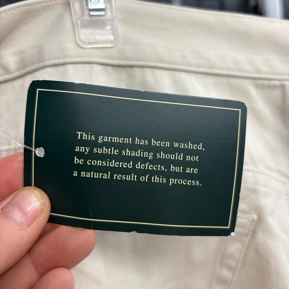 NWT Lauren Ralph Lauren Hyannis Highlight Women's Cream Sand Dune Capris 20W - Picture 8 of 16